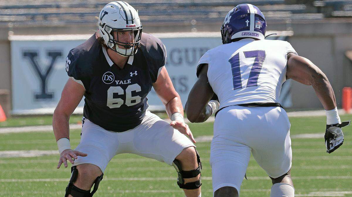 Yale offensive lineman Nick Gargiulo could be a steal on the offensive line for South Carolina.