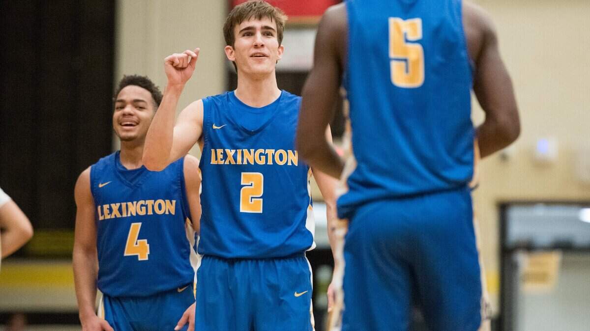 Lexington guard Mason Carver (2) had 16 points and 11 rebounds in the Wildcats’ win over Dutch Fork on Jan. 15, 2019.