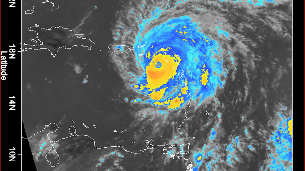 With 140 mph winds, Hurricane Hugo crossed Guadeloupe around 1 a.m. on September 17, 1989.