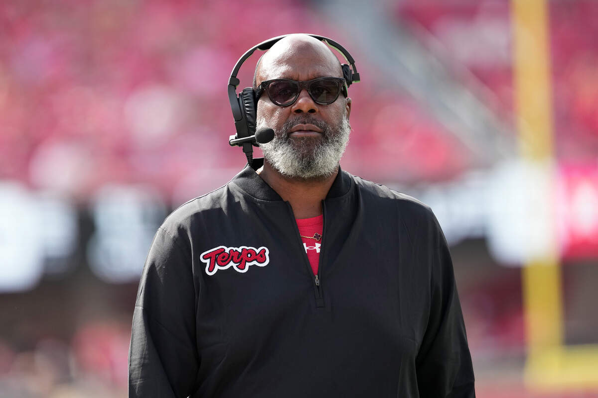 Mike Locksley, head coach of the Maryland Terrapins