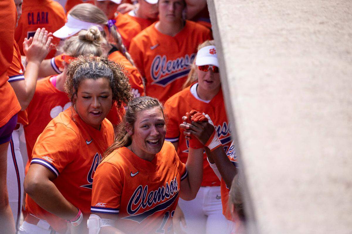 Clemson softball’s Valerie Cagle during the 2021 ACC tournament.