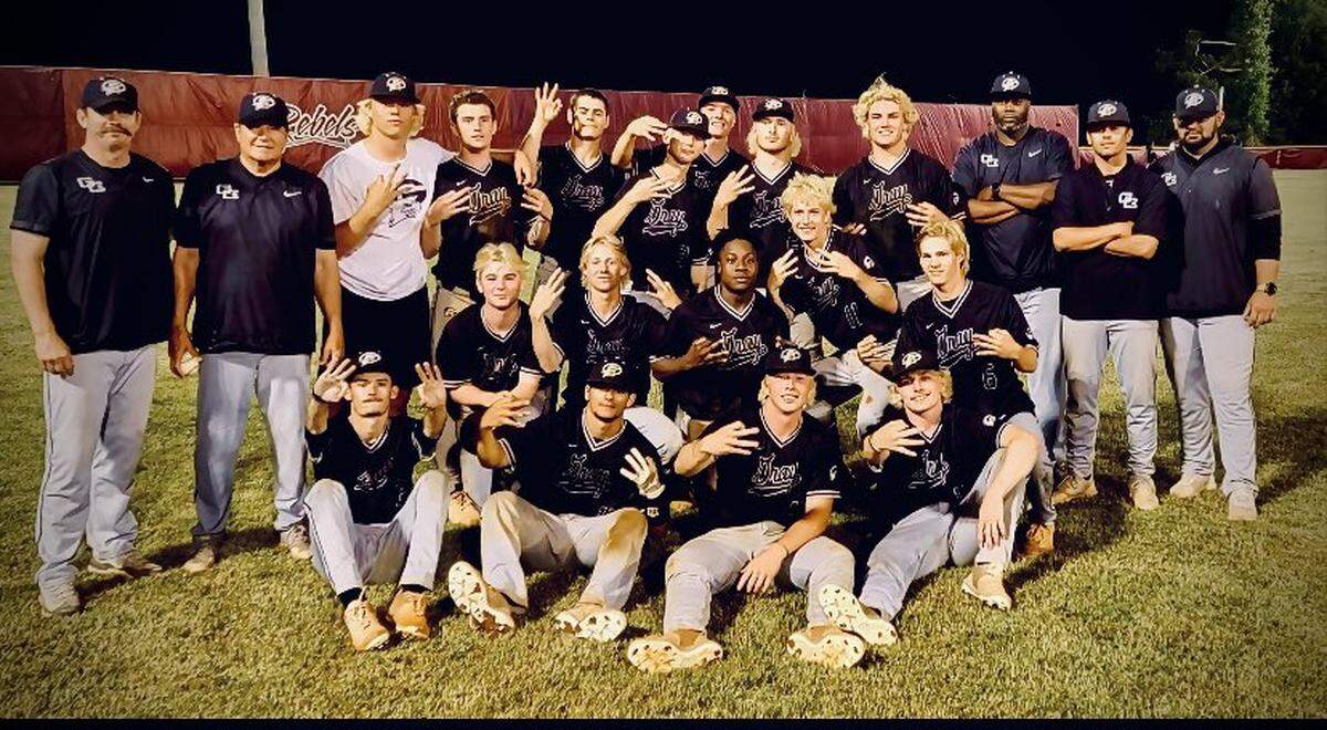 Gray Collegiate baseball wins he Class 2A Upper State championship on May 17, 2023.