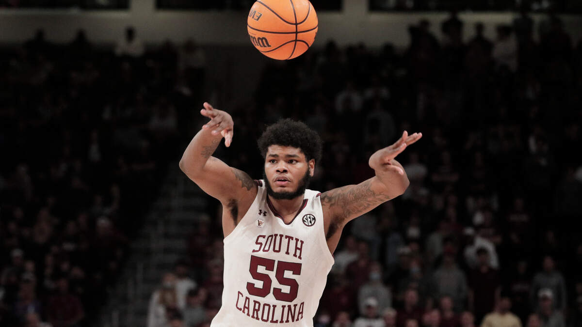 South Carolina’s Ta’Quan Woodley 55 plays LSU on Saturday, February 19, 2022.