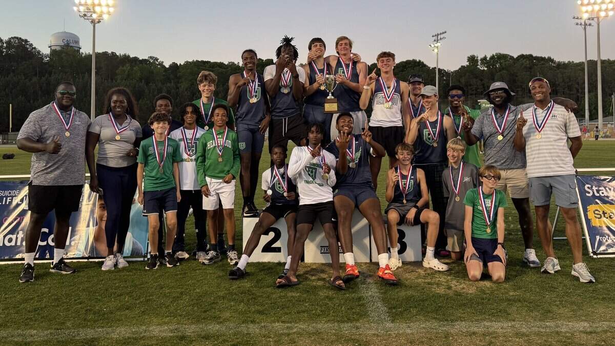 Heathwood Hall won the 2025 SCISA Division I boys track and field championship on May 5, 2025.