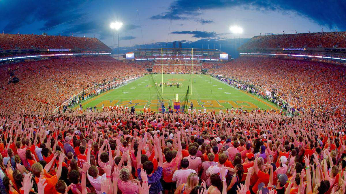 Clemson students get hyped during the LSU game on Saturday, Aug. 30, 2025 in Clemson, S.C.