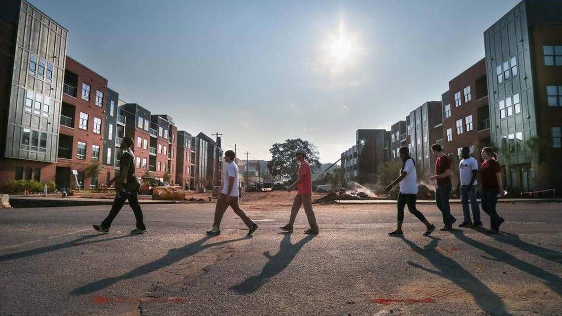 Greene Crossing is one of several student apartment complexes built in downtown Columbia in recent years.