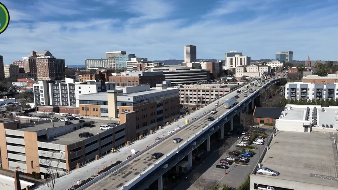 Aged Greenville SC bridge gets a $30 million makeover and the project recently marked the halfway point.