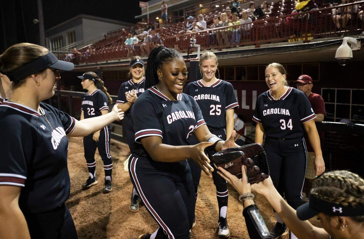 Donnie Gobourne (23) of South Carolina is introduced before one of South Carolina’s games this season.