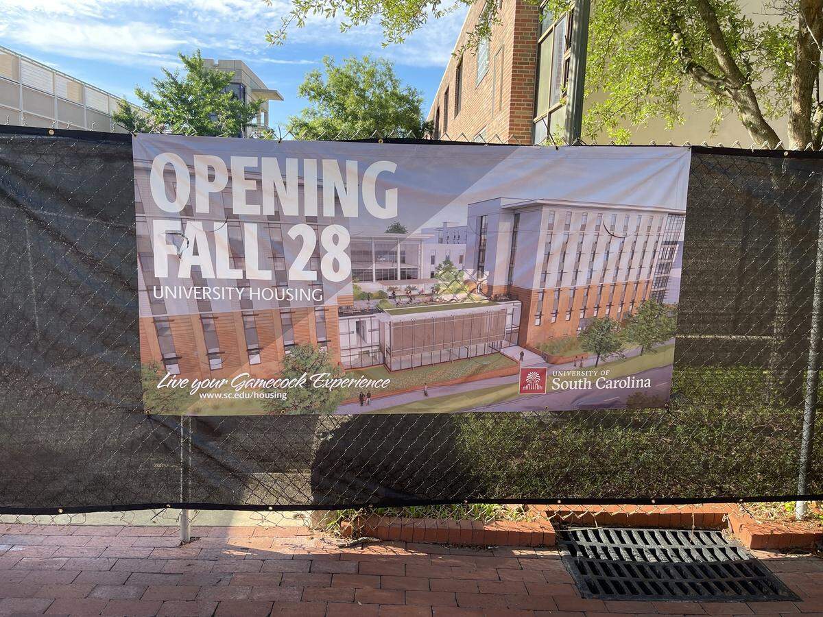 The University of South Carolina will soon begin construction on a 900-bed student dorm at the corner of Blossom and Sumter streets, where the McBryde residence hall currently stands.