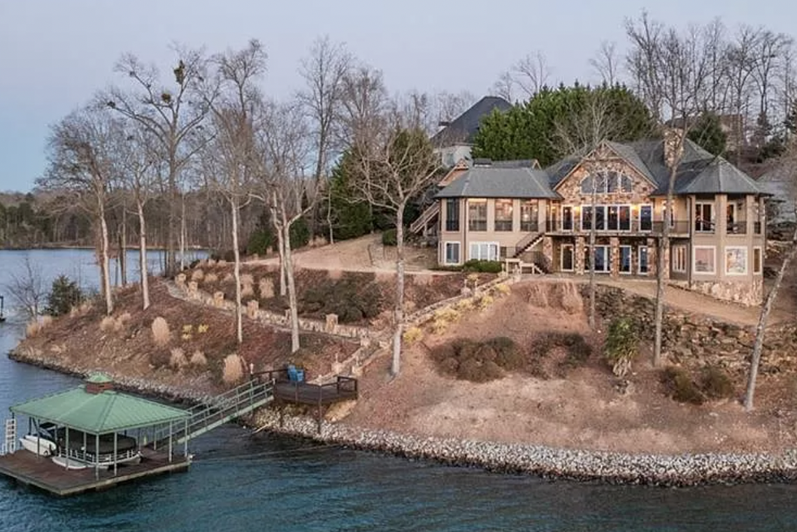 The asking price for this Lake Keowee home is $5.95 million.