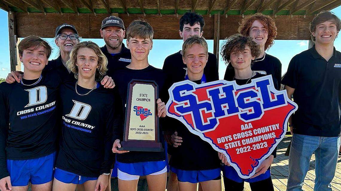 Dreher High School won the 2022 SC High School League Class 3A boys cross country championship on Saturday, Nov. 12, 2022.