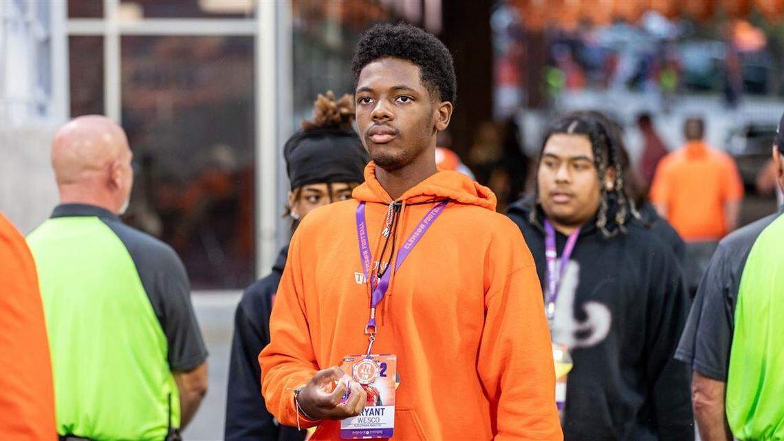 Midlothian (Tex.) High School wide receiver and Clemson commit Bryant Wesco ranks as the No. 20 overall recruit in the Class of 2024 and a five-star prospect, per the 247Sports composite.