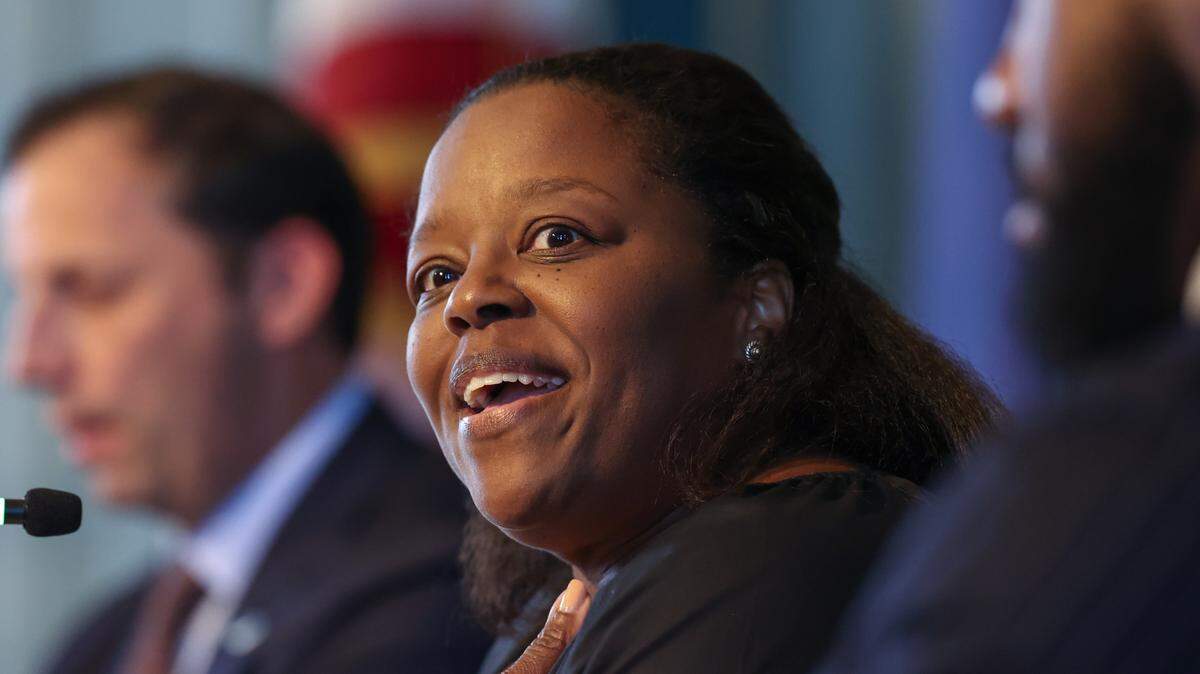 City Councilwoman Tina Herbert argued against repealing the conversion therapy ban during a meeting of the Columbia City Council on Tuesday, June 17, 2025.