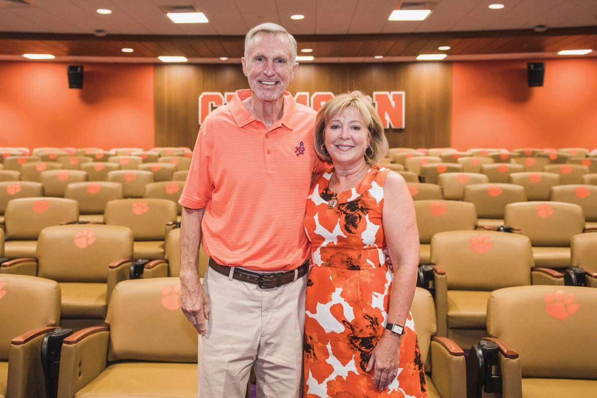 Former Clemson athletic director Terry Don Phillips and wife Tricia “Trish” Brown Phillips in 2019