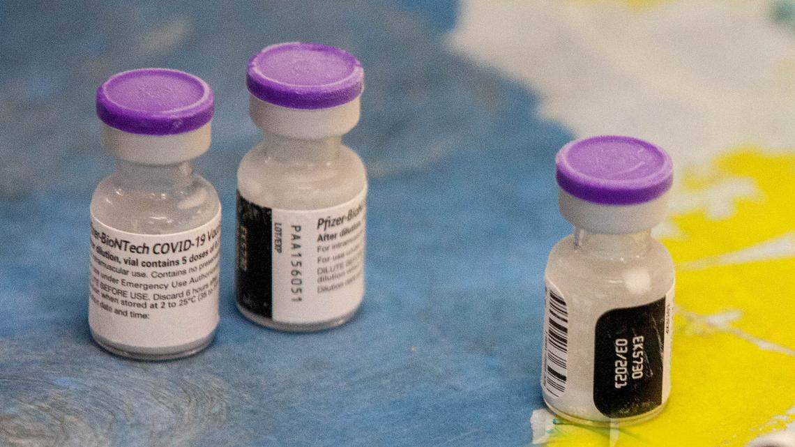 Pfizer/BioNTech Covid-19 vaccine arrival at MUSC. Some vials were removed from the freezer and moved to refrigerator for distribution in the first few days.