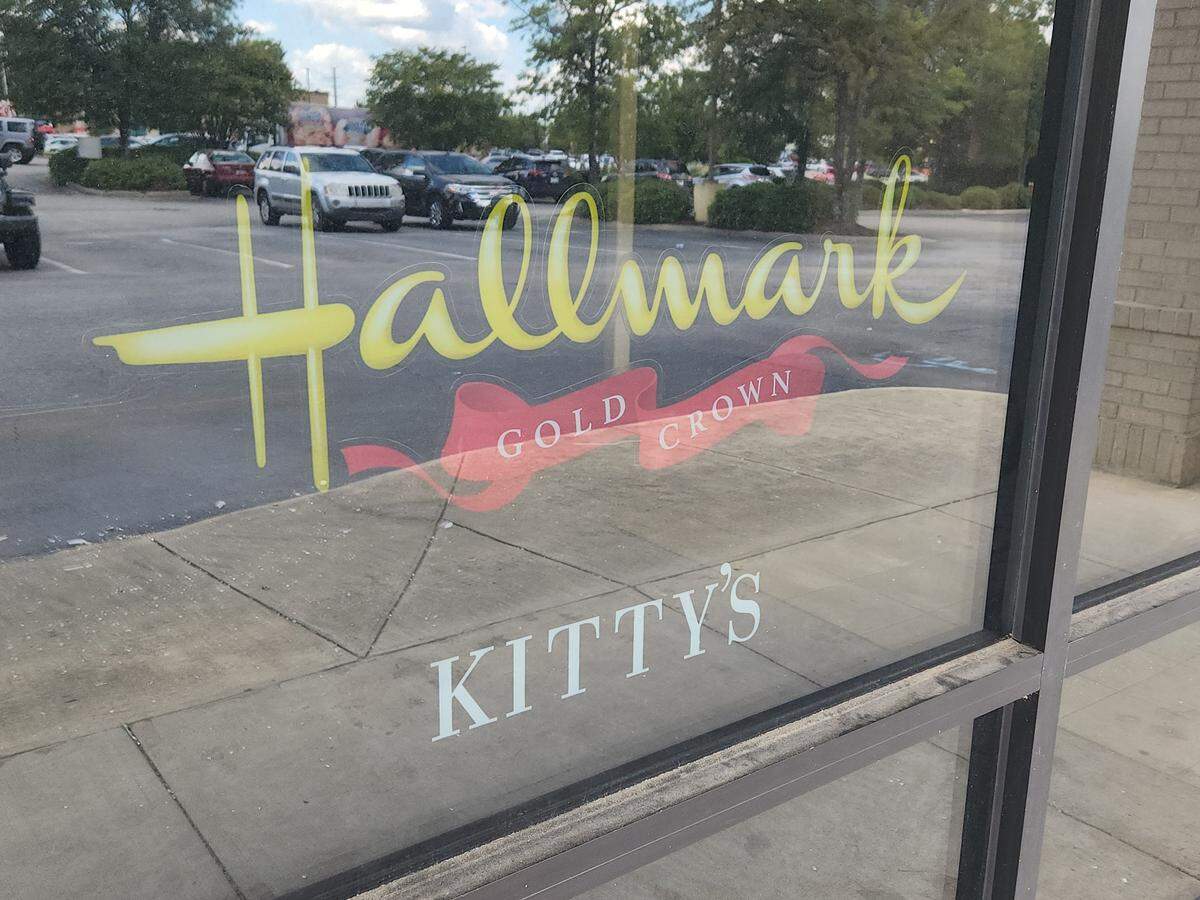 The Kitty’s Hallmark store in Lexington closed its doors in July. Meanwhile, the St. Andrews Road branch of the Kitty’s Hallmark remains open.
