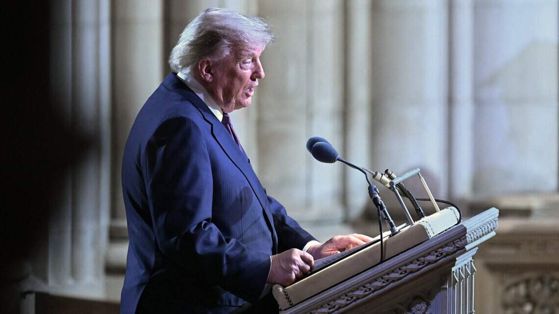 ‘A giant of the United States Senate’ Donald Trump eulogizes Lindsey Graham in D.C.