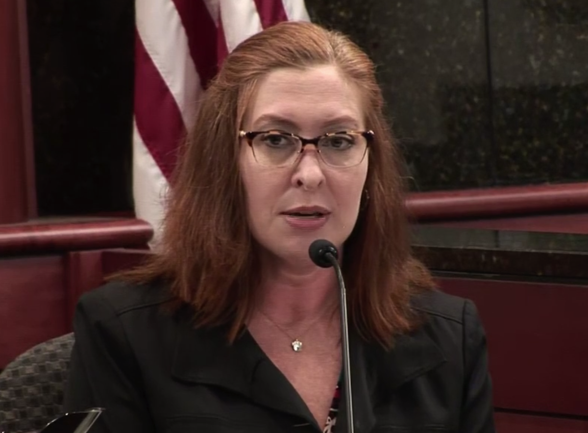 April Hames testified for the defense in the trial of Tim Jones.