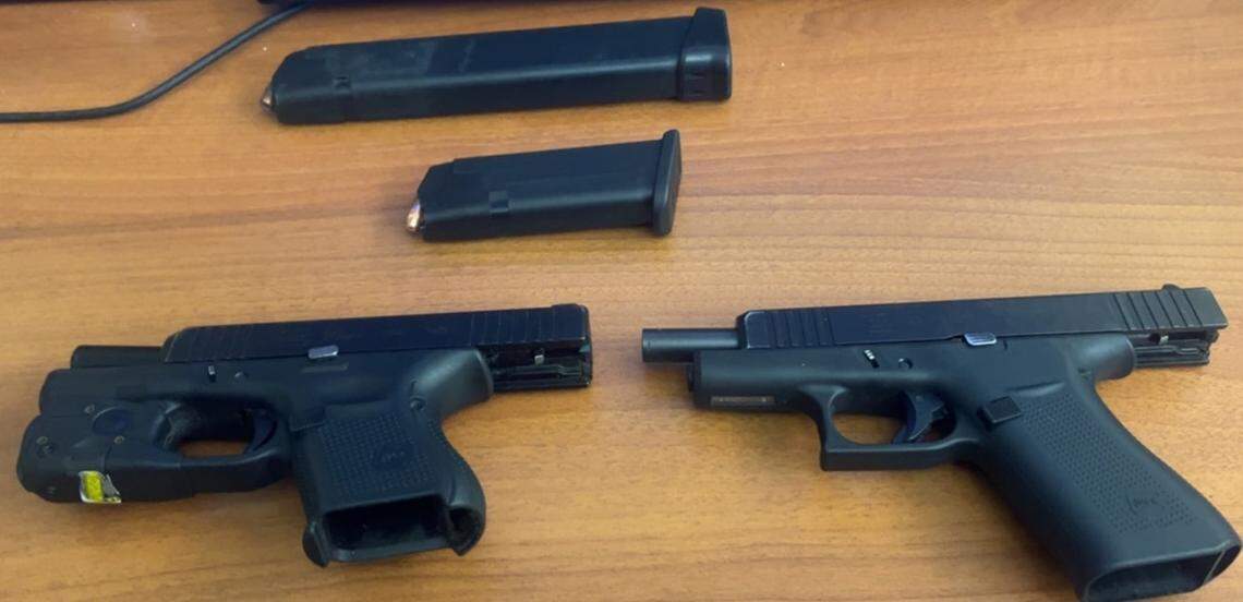 The Irmo Police Department confiscated guns and ammunition at a traffic stop.