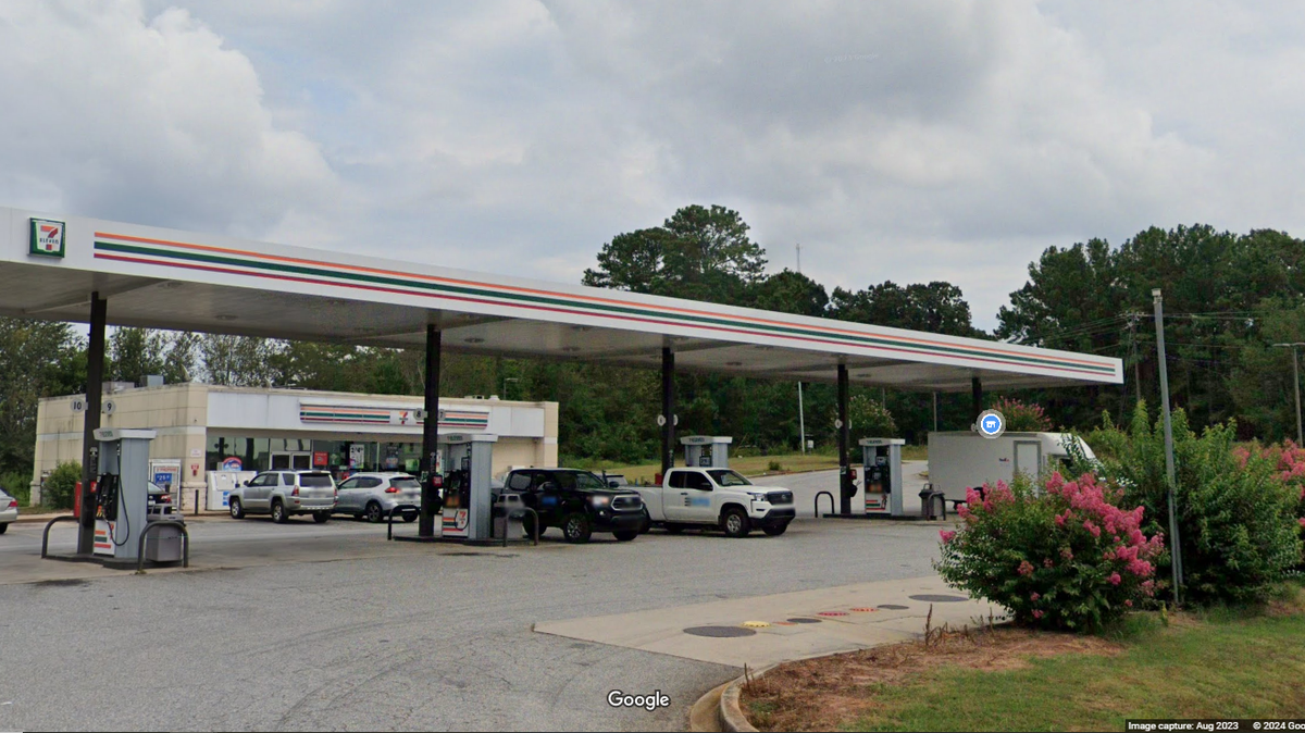 A man going hunting in Upstate South Carolina stopped at this 7-Eleven near Anderson and walked out with a lottery ticket worth $500,000, the state says.