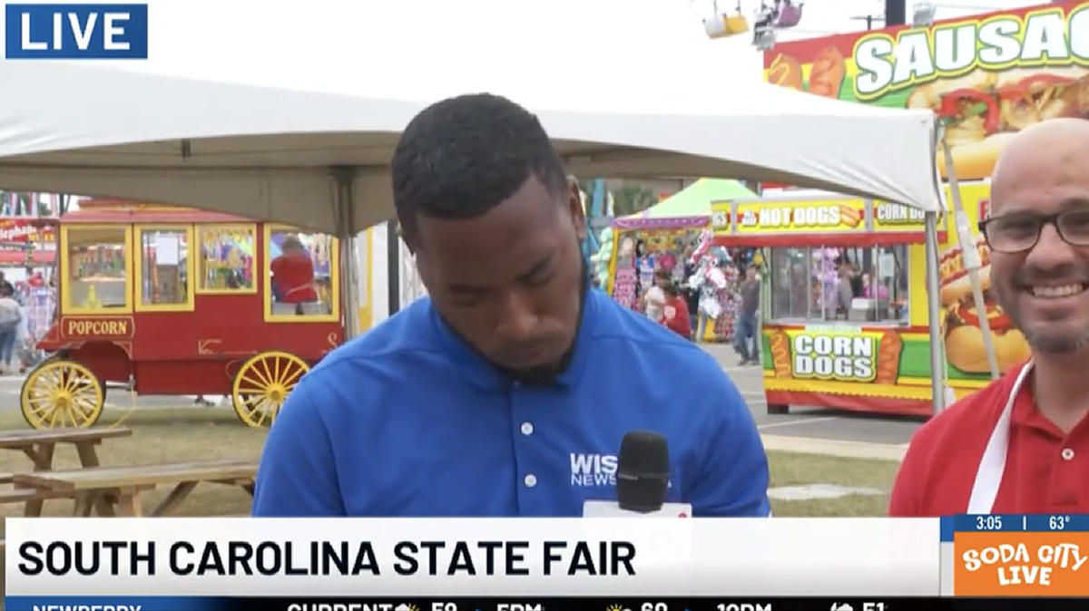 Did he like it? WIS reporter goes viral eating a Polish dog.