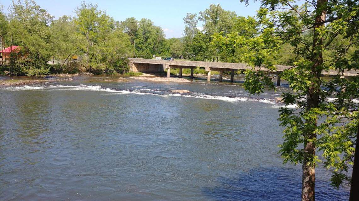 This Google Maps photo shows the Tuckasegee River, where Bryson City police are searching for a 6-year-old girl who was thrown off a bridge into the river, based off a citizen’s report to the police department.