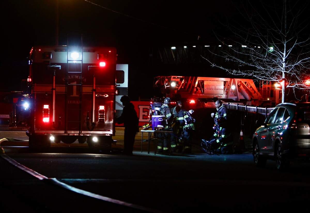 A Wednesday night fire damaged the elementary school at Hammond School in Columbia.
