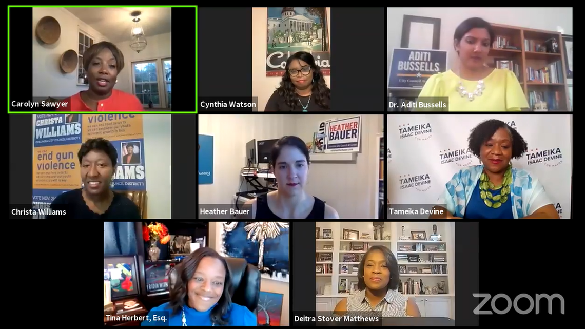 The South Carolina Democratic Women’s Council hosted a forum on June 29 for the women who are currently candidates for various seats on Columbia City Council.