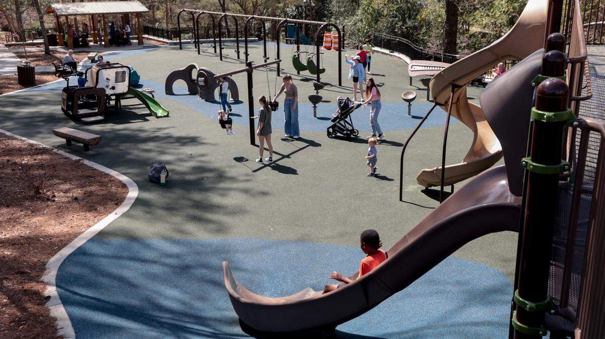 Virginia Hylton Park in Lexington has a new playground.