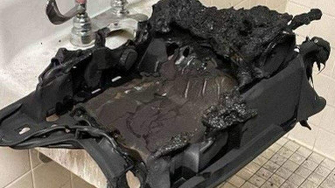 A suspicious fire at a high school in Columbia is being investigated, police said.