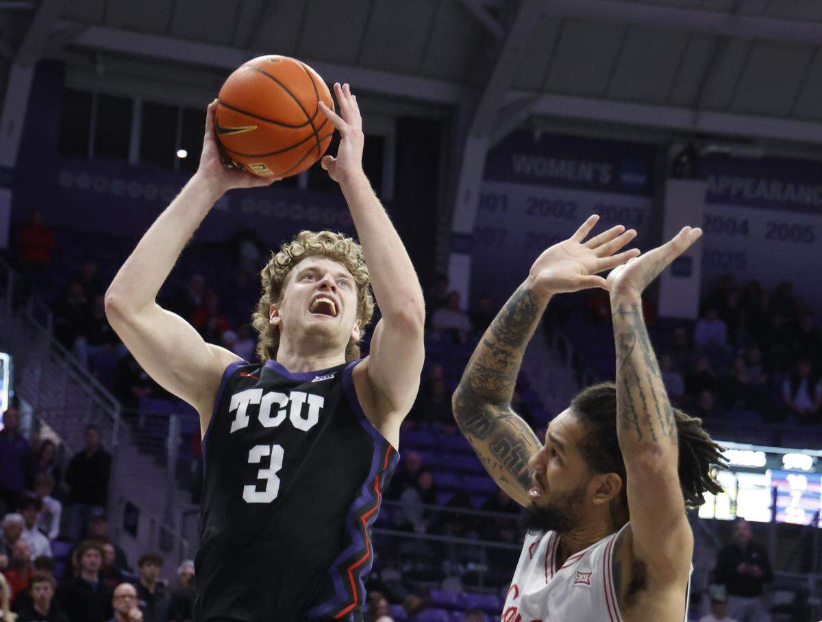 TCU wing Liutauras Lelevičius (3) was one of four transfers Clemson signed this offseason.