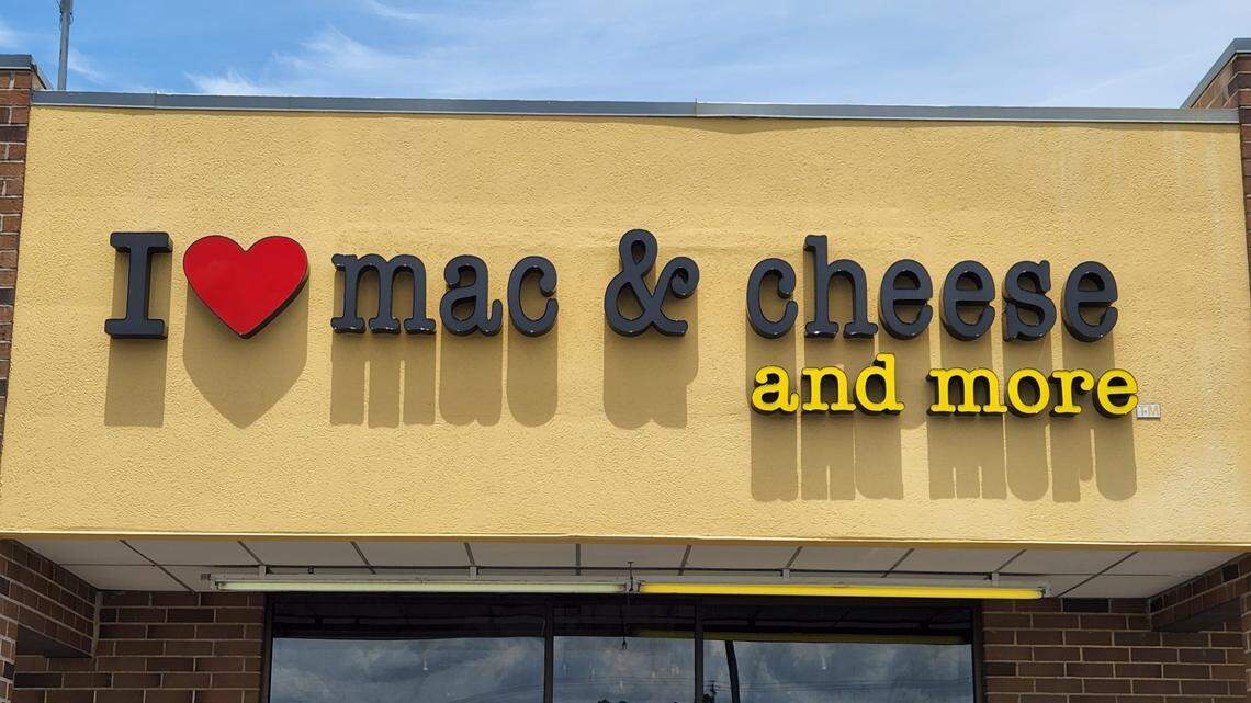 An I Heart Mac & Cheese restaurant is being prepped in the shopping center at the corner of Emanuel Church Road and Platt Springs Road in West Columbia.