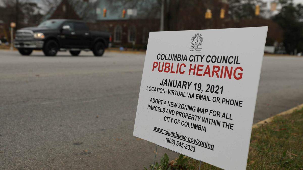 A hearing for community input on the new Columbia zoning map will be held virtually on Jan. 19, 2021.