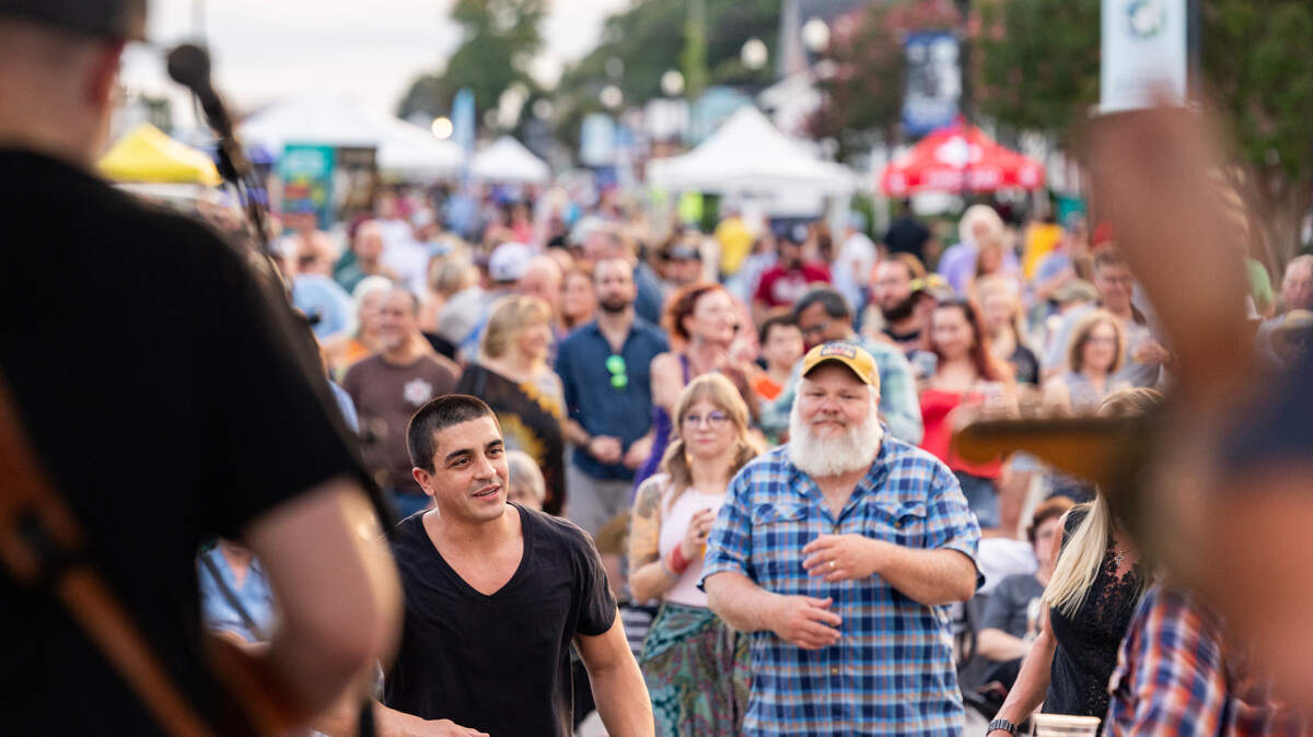 George Fetner and the Strays performs at the Meeting Street Music Festival in West Columbia, South Carolina on Saturday, September 7, 2024. 