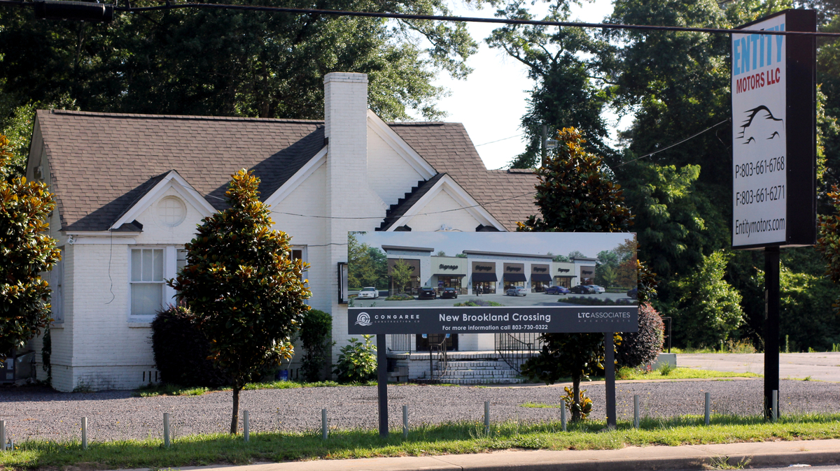 The small New Brookland Crossing shopping center is set to replace Entity Motors in West Columbia. May 27, 2024
