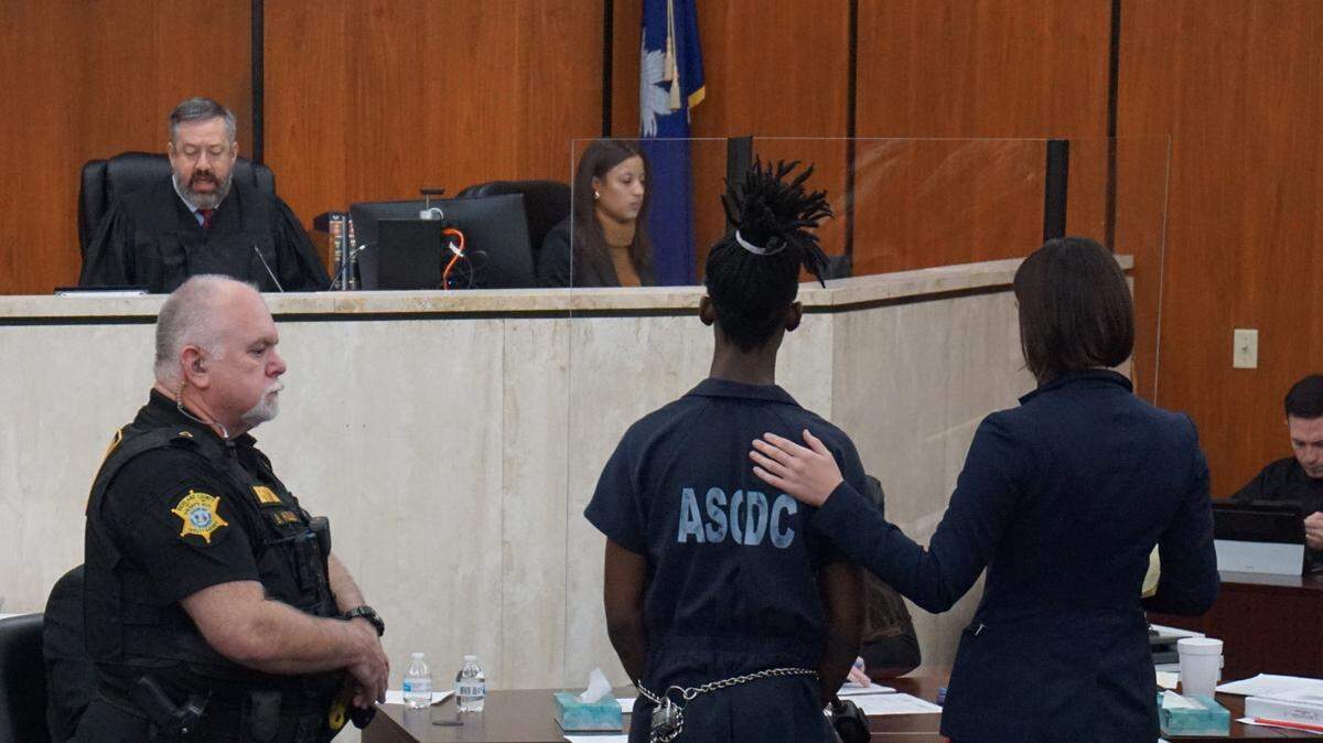 Jamon Cheatham, 18, is sentenced to 10 years in prison on Nov. 7, 2023 after pleading guilty to hitting a Richland County Sheriff’ Deputy with a stolen car.