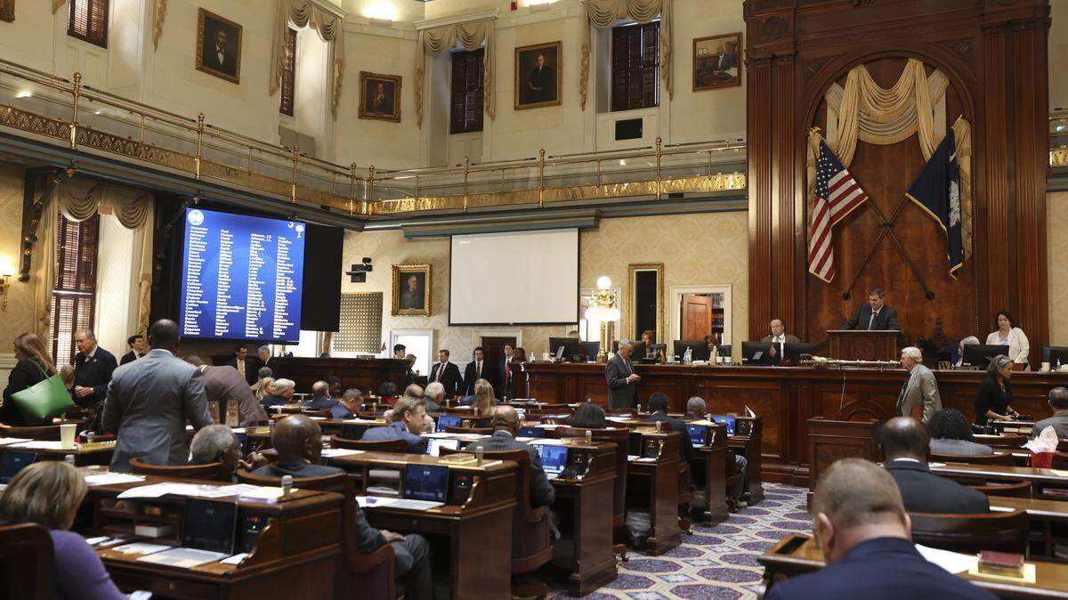 The House of Representatives meet in the South Carolina State House on Tuesday, Jan. 13, 2026.