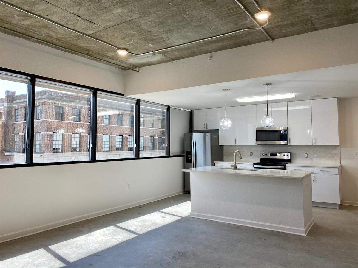 The interior of an apartment at The Lady complex, near the corner of Lady and Sumter streets in downtown Columbia. The first residents are expected to move in in August 2021, and construction should be complete later in the fall.