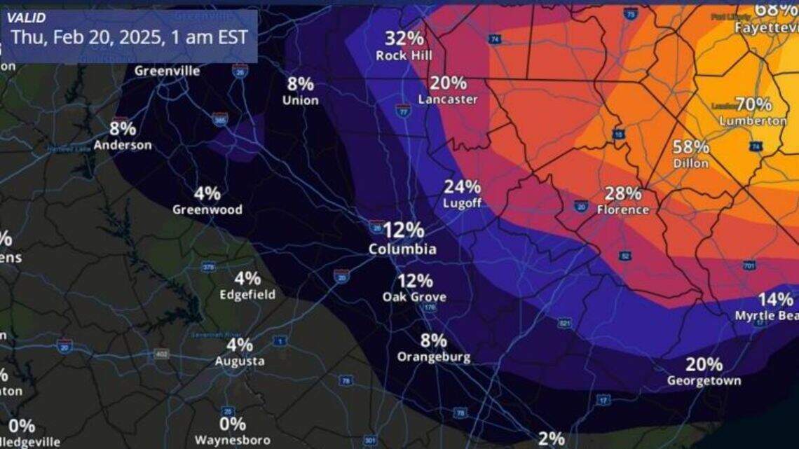 Winter weather forecast to hit SC. Here’s when storms could reach the Midlands
