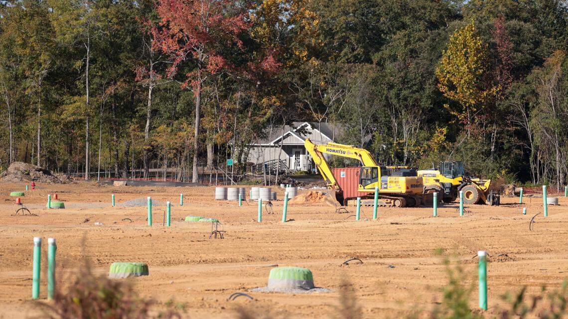 Construction for two housing developments have begun near Patterson Road. Traffic congestion is a concern in the area due to cars lining up on Patterson Road during school pickup and drop-off times at Annie Burnside Elementary School. Construction for two housing developments have begun near Patterson Road. Traffic congestion is a concern in the area due to cars lining up on Patterson Road during school pickup and drop-off times at Annie Burnside Elementary School.
