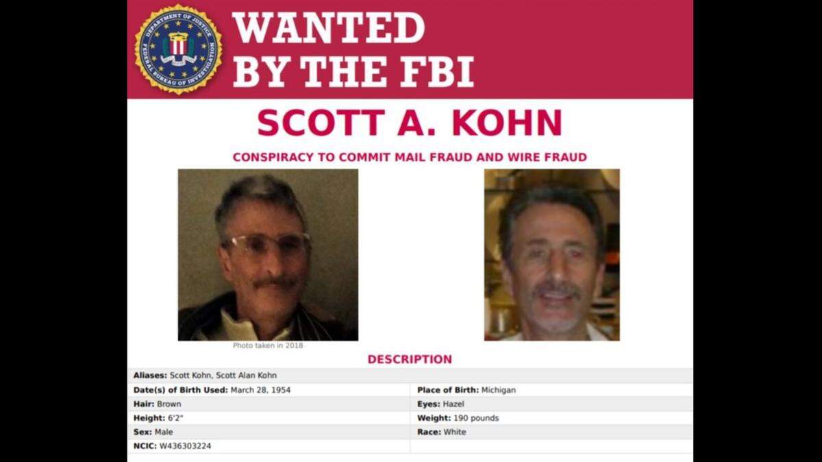 Federal agents arrested Scott Kohn in California this week.