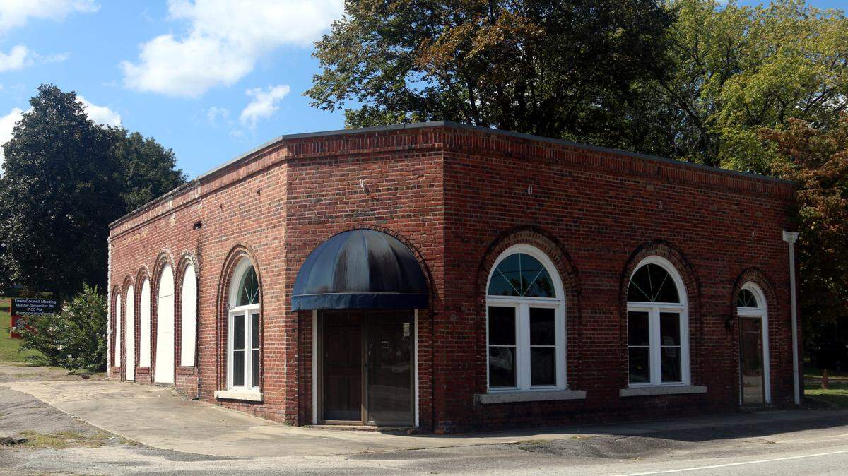 Gilbert is in the process of renovating the old bank building across the street from Town Hall. Aug. 28, 2024