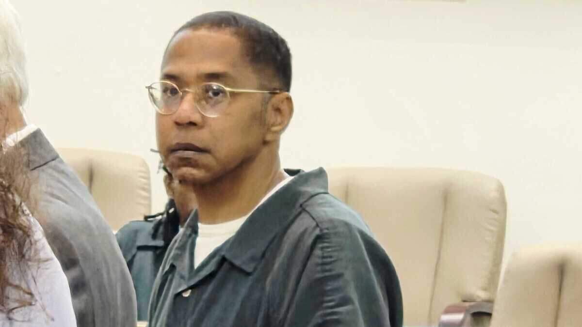John Anthony Heflin stands before Fifth Circuit Court Judge Jocelyn Newman on Sept. 11, 2025, requesting a bond on charges related to criminal sexual conduct with a minor.