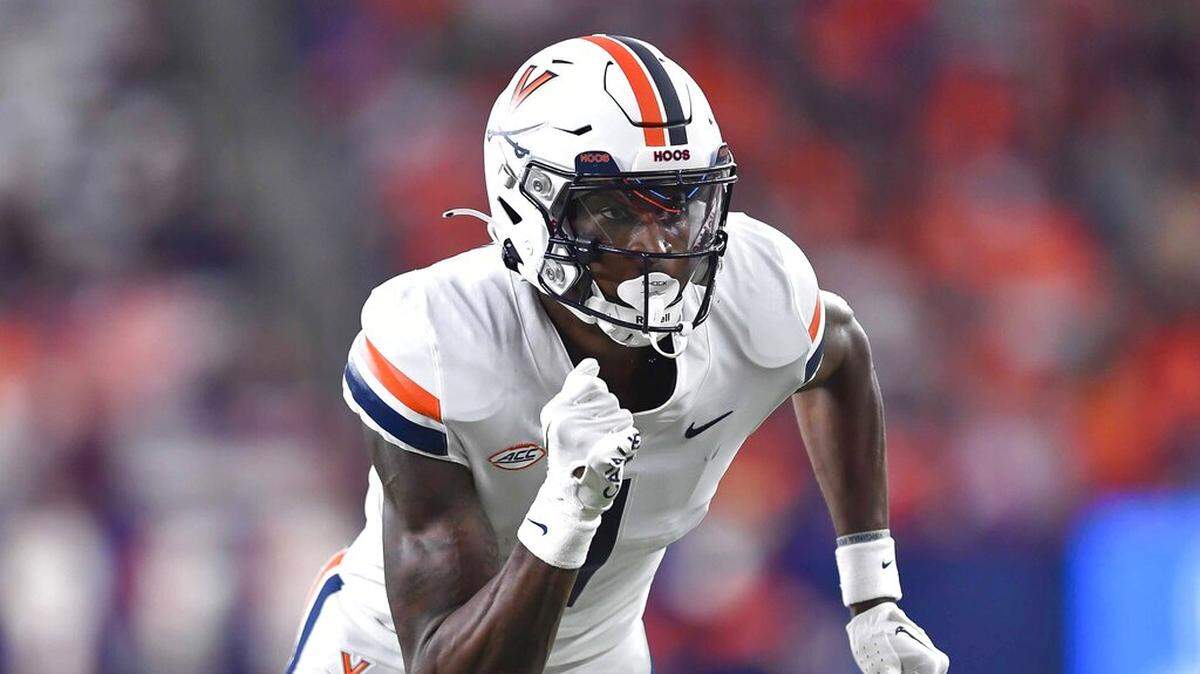 Virginia wide receiver Lavel Davis Jr.