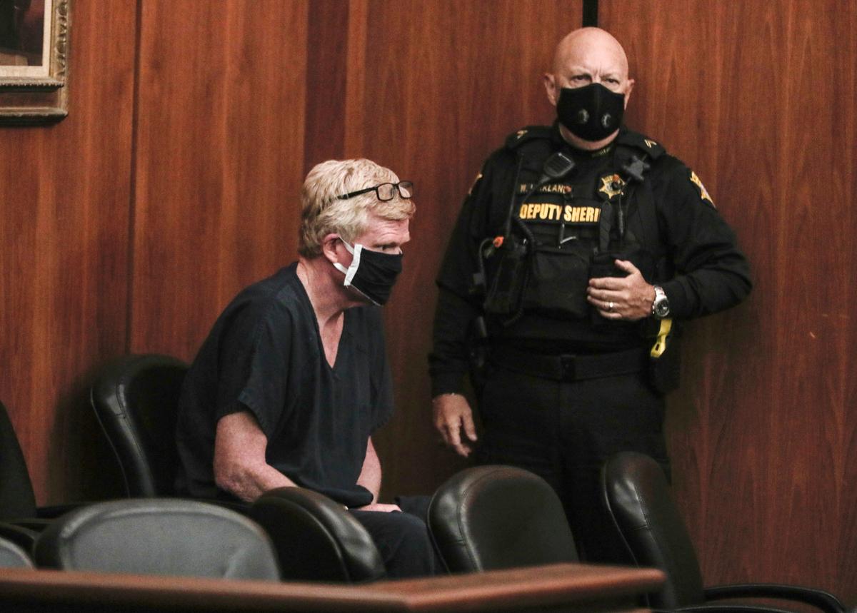 Alex Murdaugh arrives at his bond hearing in Richland County, S.C. on Tuesday, Oct. 19, 2021.