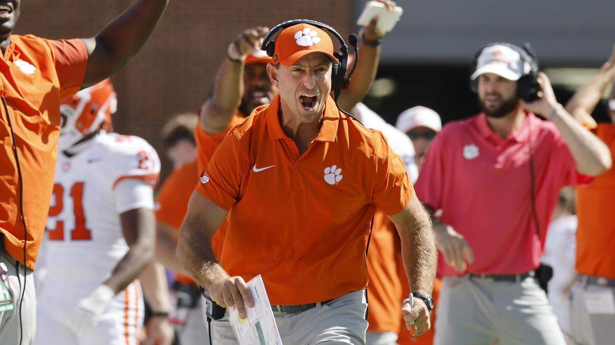 Clemson football coach Dabo Swinney