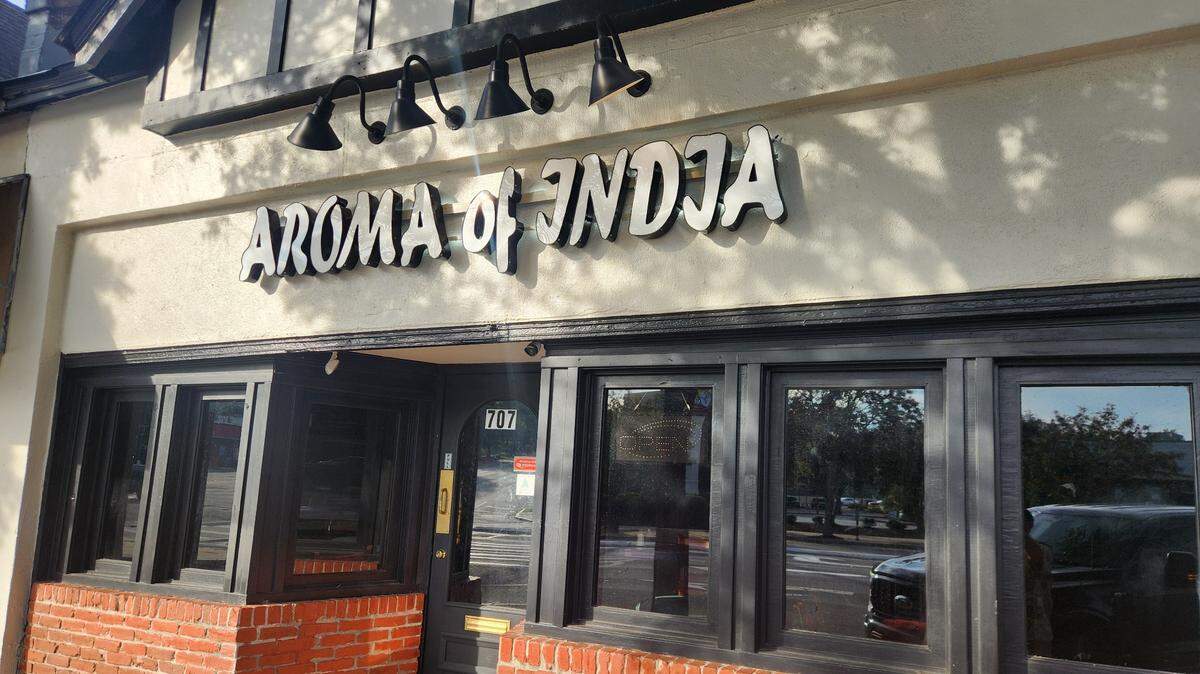 Aroma of India restaurant at 707 Harden St. in Columbia, SC’s Five Points.