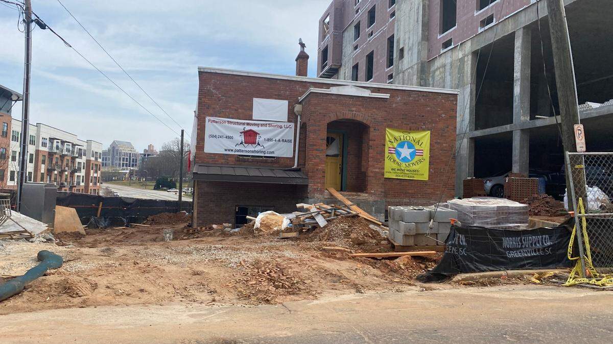 The McClaren Medical Shelter was one of the few Black hospitals in Greenville. It has been moved to make way for a high-rise apartment complex.