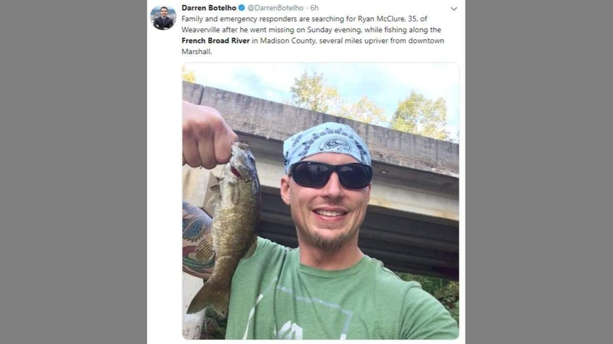 The body of a man who has been missing for days was found in the French Broad River.