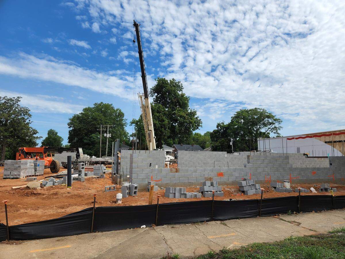 A Big Dan’s Car Wash is under construction in the 1000 block of Elmwood Avenue in downtown Columbia.